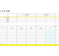 영업판매현황분석표 영업판매현황분석표